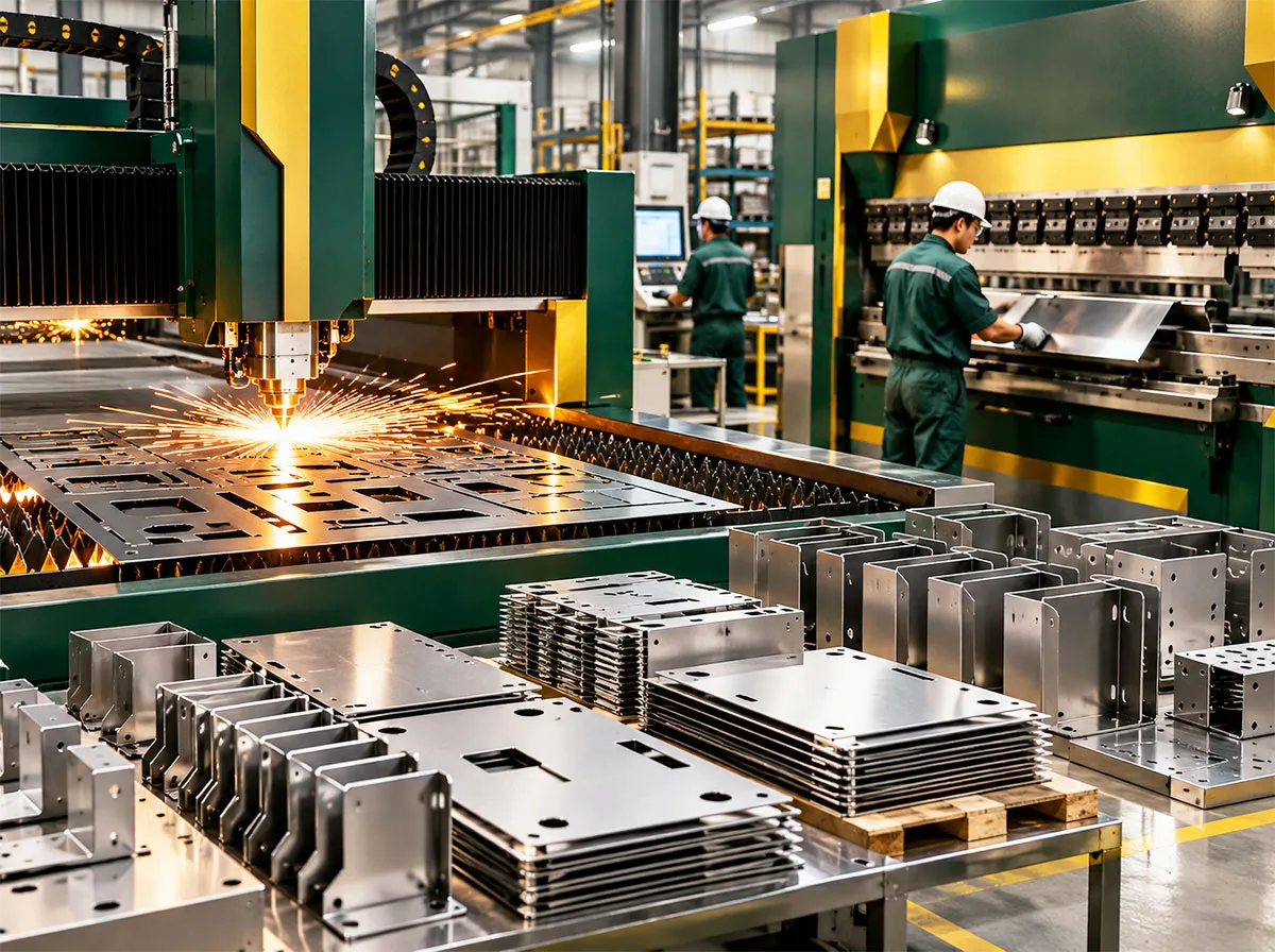 Cắt laser và chấn gấp theo yêu cầu